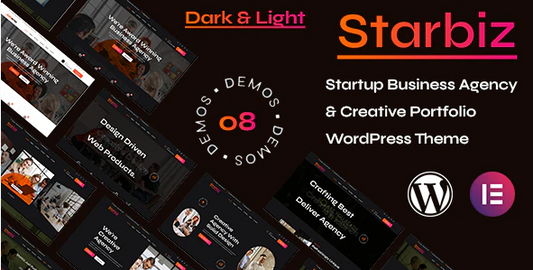 Starbiz - Startup Business Agency & Creative Portfolio WordPress Theme