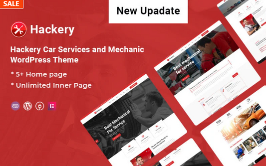 Hackery - Car Services and Mechanic WordPress Theme